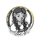 1-in Dorothy Conglomerate Button