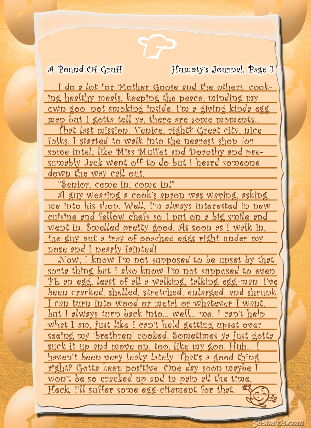 “A Pound Of Gruff”: Humpty, Pg. 1