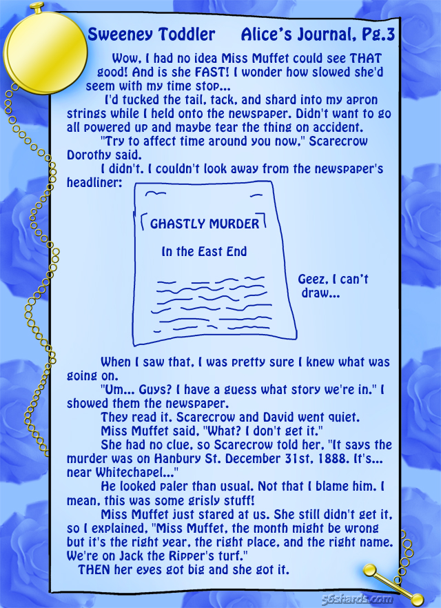 “Sweeney Toddler” 10: Alice’s Journal, Pg. 3