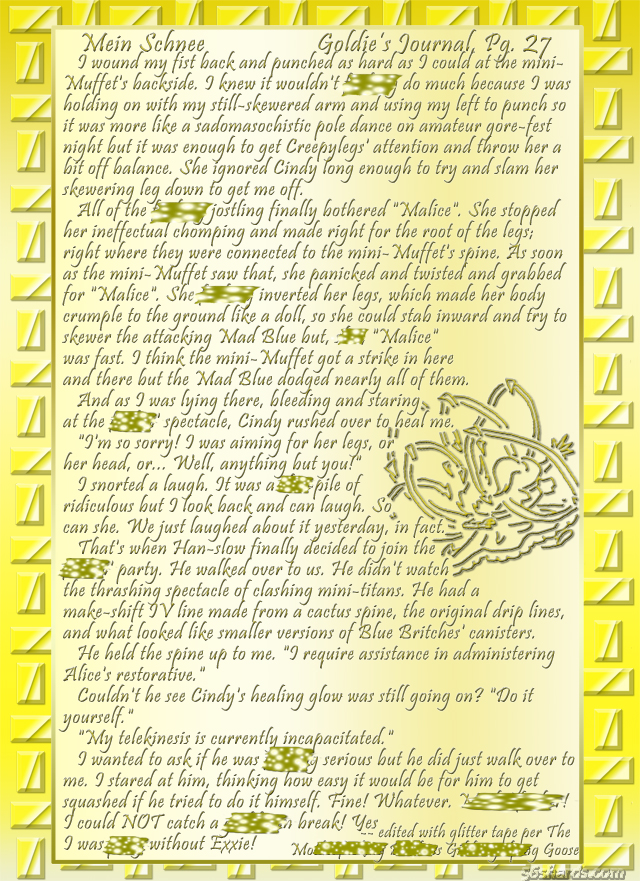 “Mein Schnee” 125: Goldie’s Journal, Pg.27