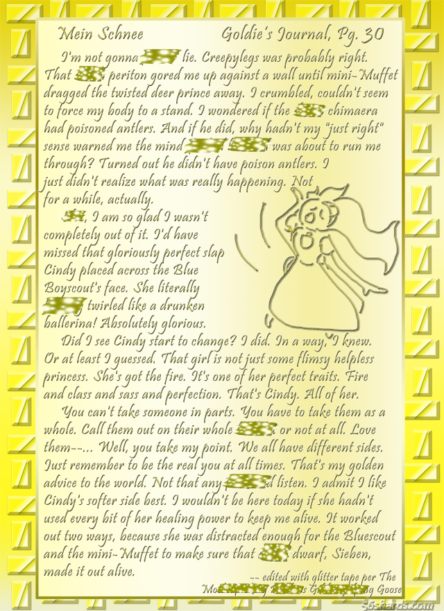 “Mein Schnee” 136: Goldie’s Journal, Pg.30
